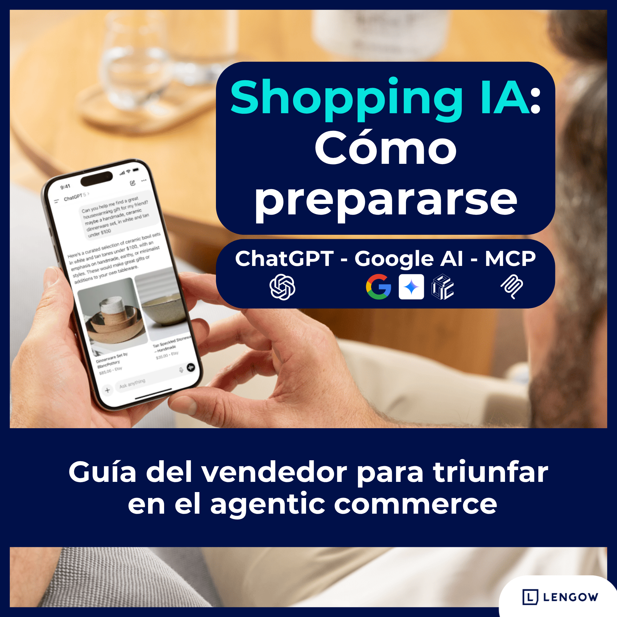 Portada de la guía de Shopping con IA de Lengow