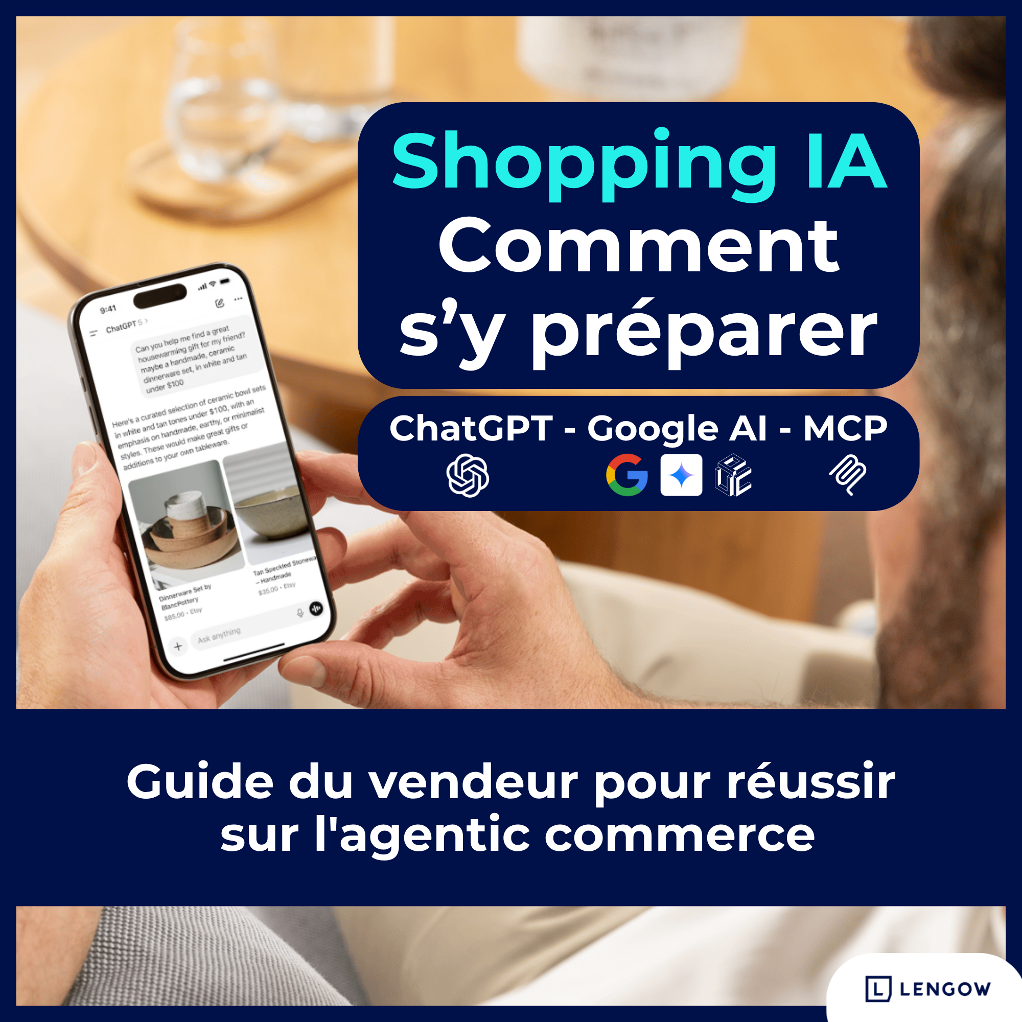 Couverture du guide Shopping IA de Lengow