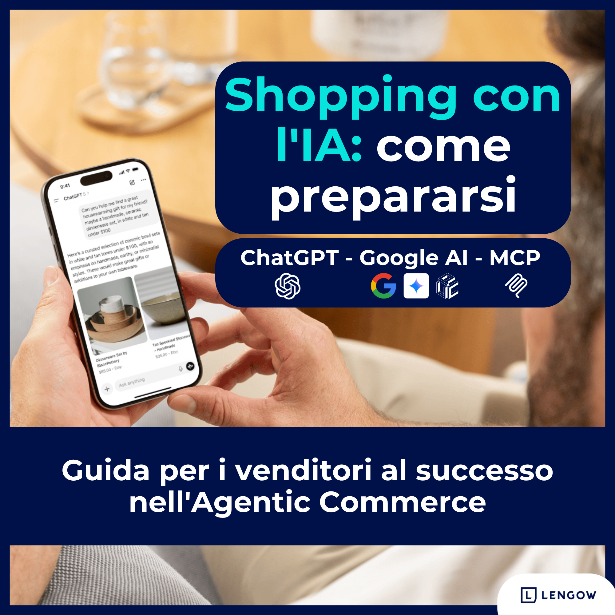 Copertina della guida AI Shopping di Lengow